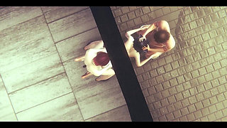 Hentai Uncensored 3D - Kitty Handjob 69 and Threesome - Japanese Asian Manga Anime Game Porn