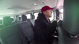 Blonde MILF Gives Good Car Blowjob