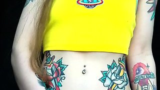Cute blonde amateur webcam teen masturbating