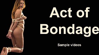 Beautiful Disha hogtied in rope bondage