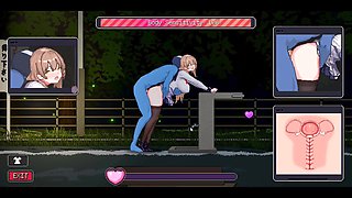 Big-titted Supermarket Clerk Adult Rendezvous - Pixel Anime porn Game Sequences