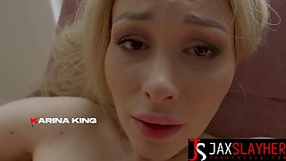 Horny Blonde Karina King Riding BBC Gives Her A Relaxing Sensation