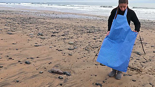 Ass to mouth domination on a surrealist beach