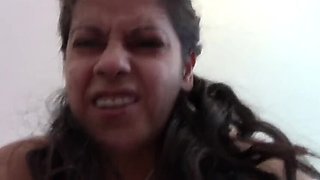 Homemade BBW Amateur Brunette MILF Dirty Talk & Filthy Butthole Masturbation