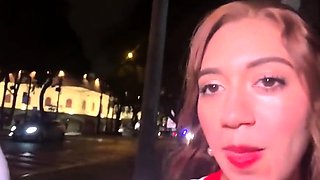 German Redhead Teen fuck outdoor with older men