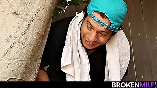 Peeping Neighbor Peers at Big Tits Brooklyn Chase David Loso