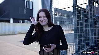 German Scout Picks Up Skinny Redhead Teen Peach Delina for First Casting Fuck - Hardcore 4K Sex